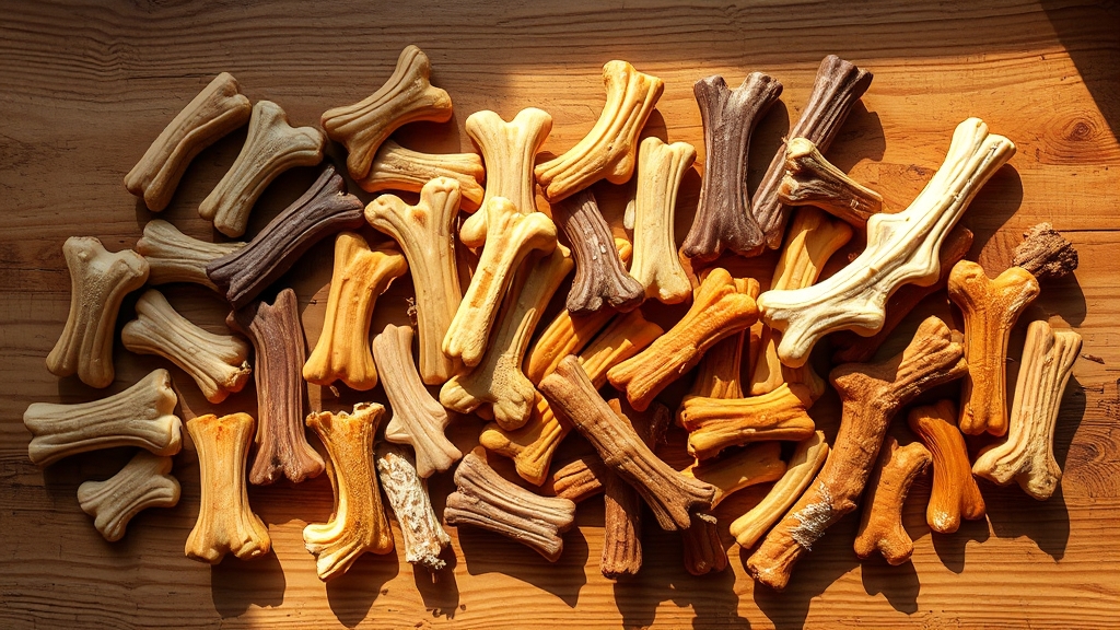 강아지 연령별 맞춤형 개껌 추천 및 관리법 (realistic 스타일)