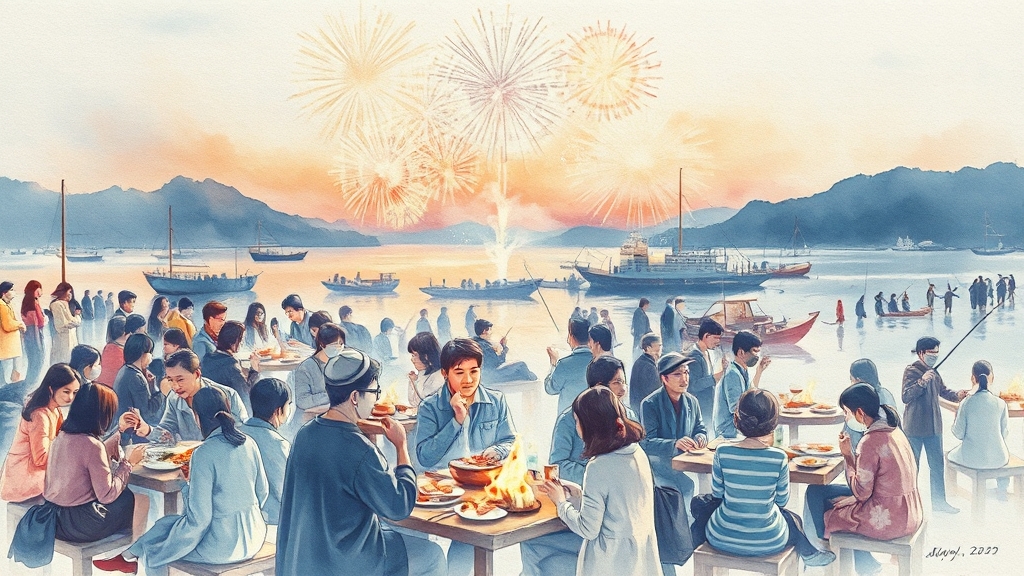2025 광양전어축제 개요 (watercolor 스타일)