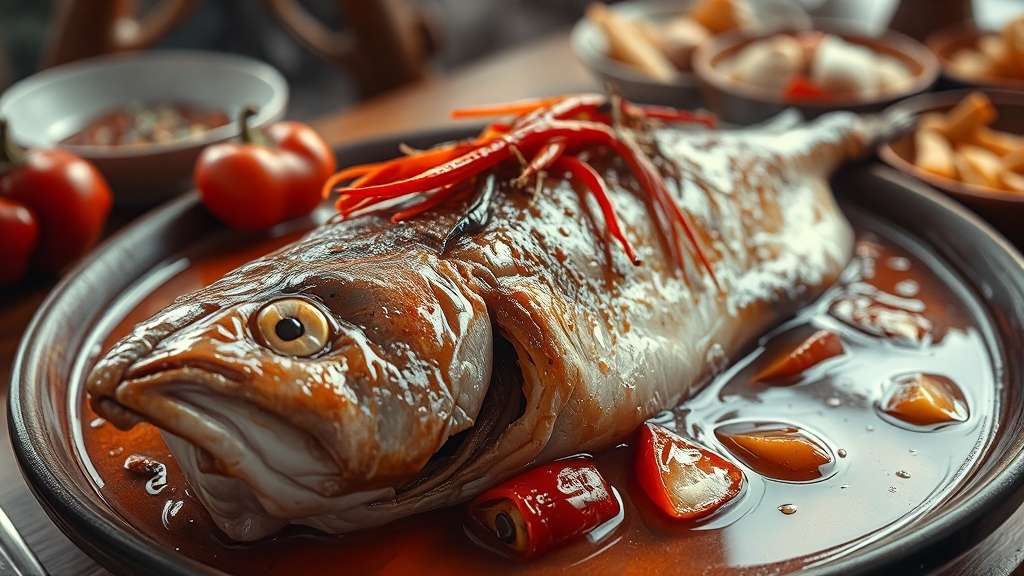 코다리조림, 재료 준비가 중요! (realistic 스타일)