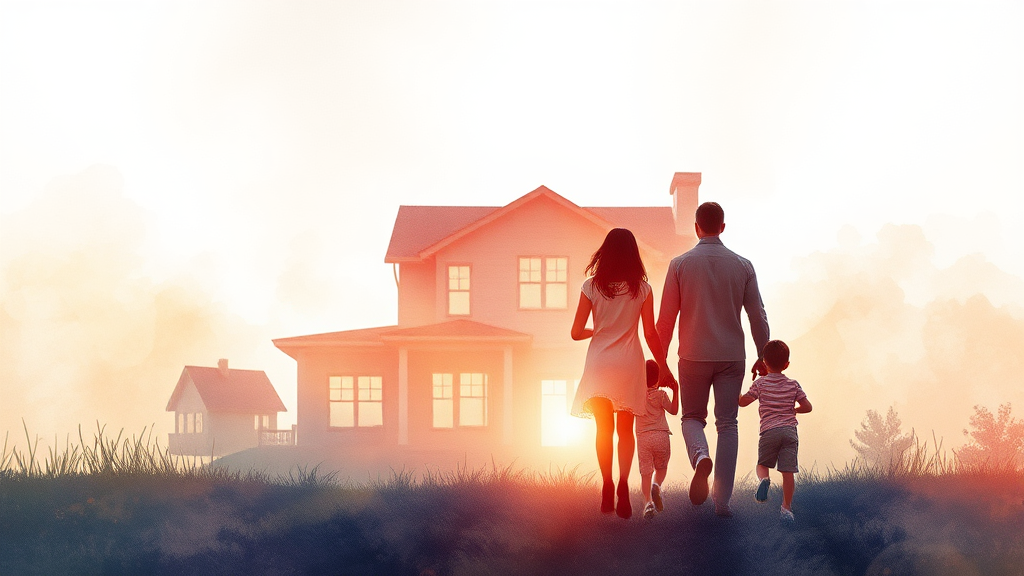 보금자리론, 무엇이 특별할까요? (watercolor 스타일)