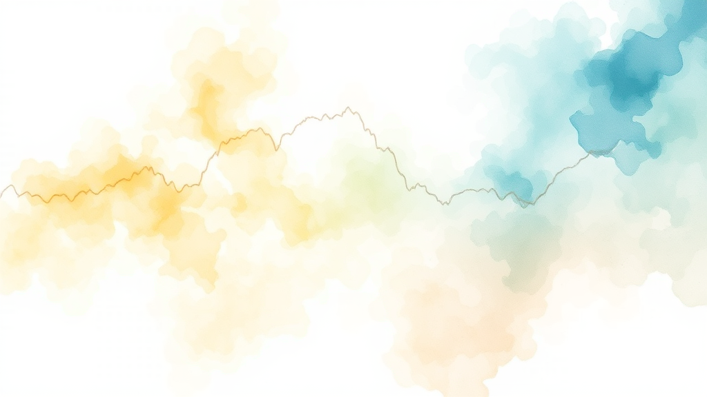 장기 vs 단기 투자 전략 (watercolor 스타일)