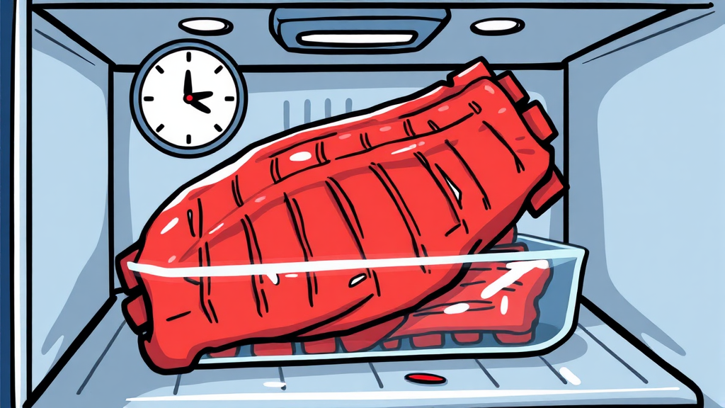 LA갈비 보관법 & 유통기한 (cartoon 스타일)