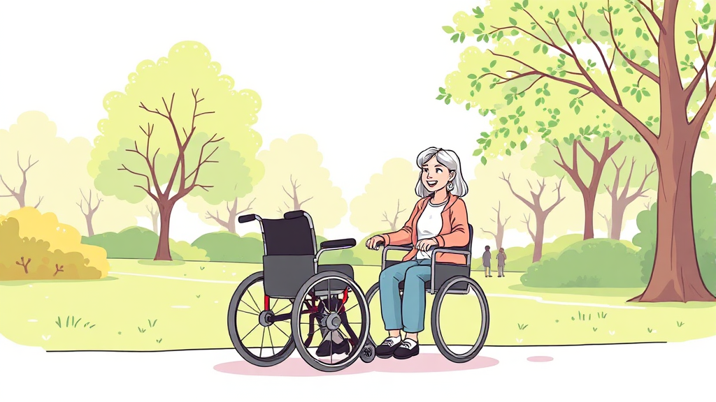 활동지원사의 역할 및 전망 (illustration 스타일)