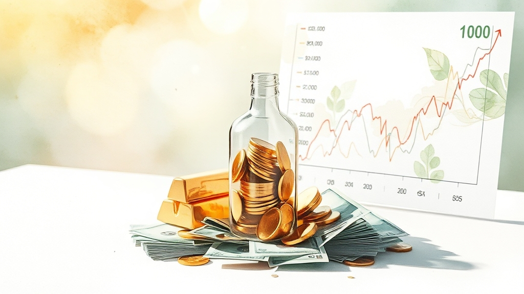 금 투자, 어떻게 관리해야 할까요? (watercolor 스타일)