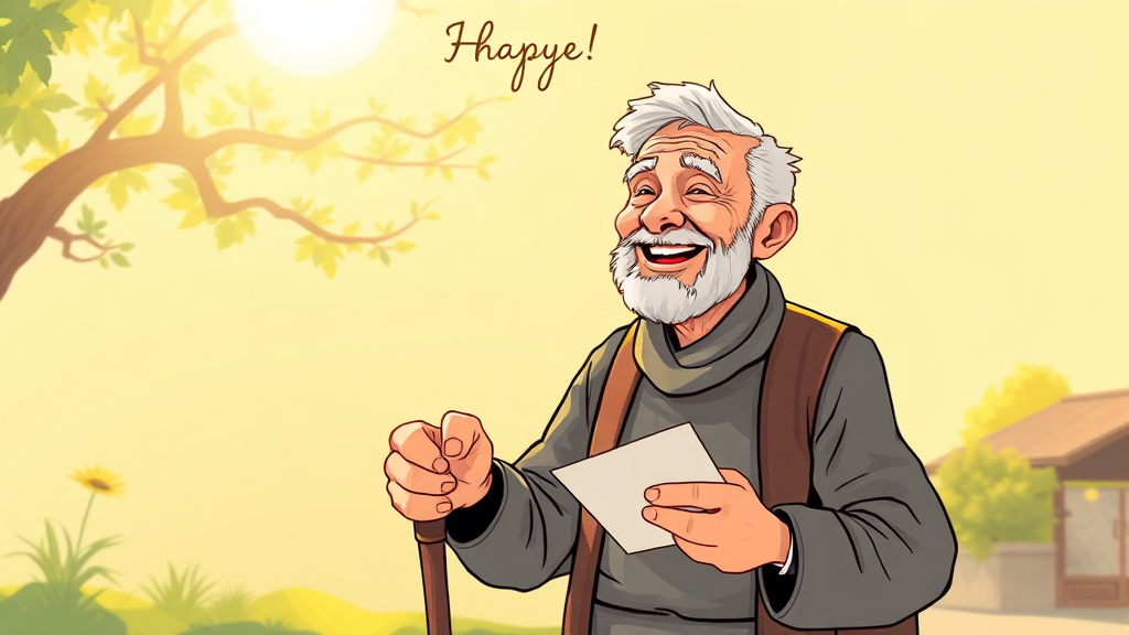 노인 지원금, 무엇일까요? (illustration 스타일)