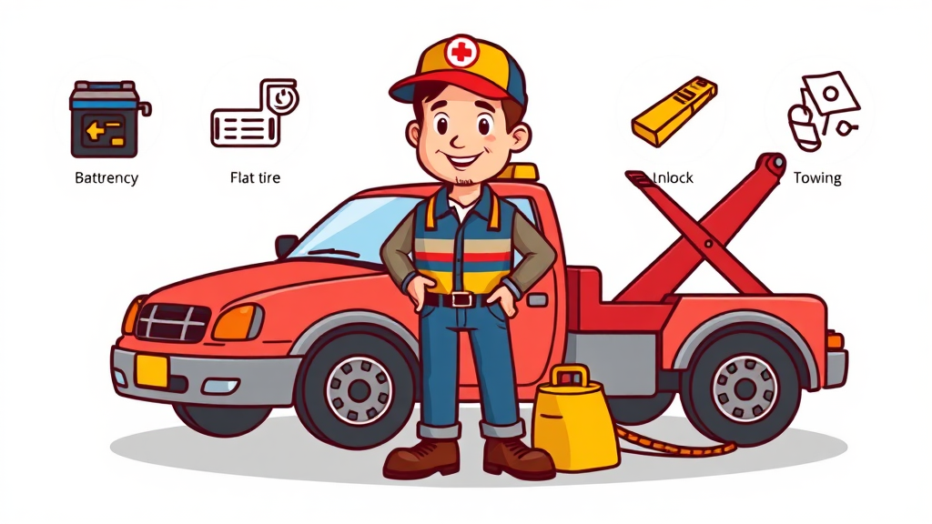 긴급출동 서비스, 자주 묻는 질문과 답변 (cartoon 스타일)