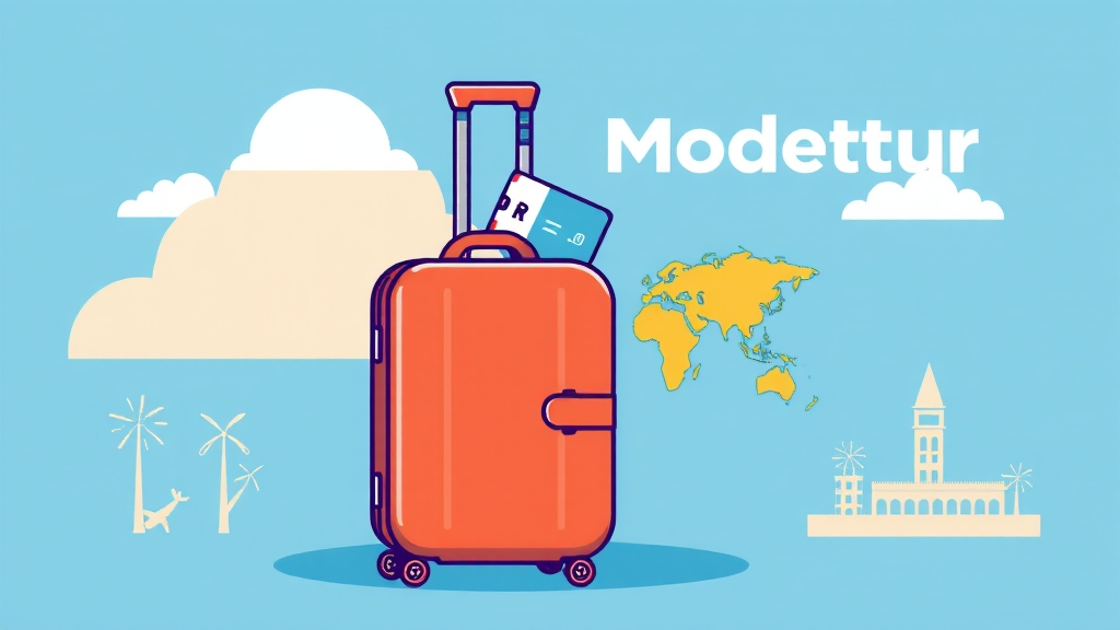 쉽고 빠른 여행 상품 검색 & 예약 (cartoon 스타일)