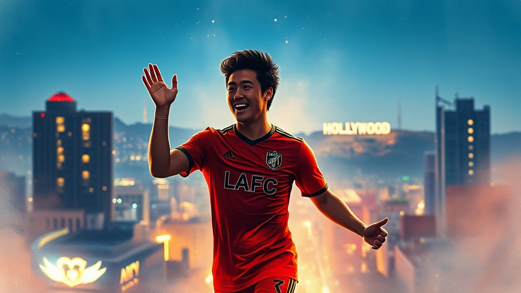 손흥민 LAFC 이적, 유니폼 열풍 이유 (watercolor 스타일)