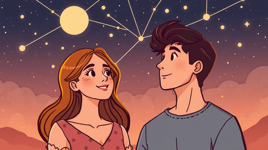 별자리 궁합이란? (cartoon 스타일)