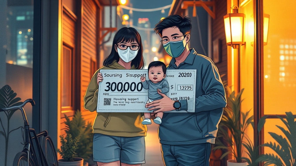 주거비 지원, 핵심은? (illustration 스타일)