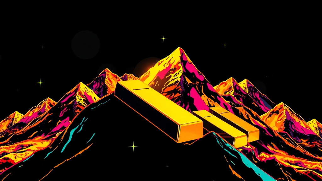 금 시세, 앞으로 어떻게 될까? (popart 스타일)