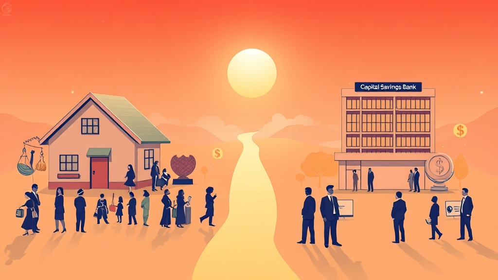 은행별 대출 상품, 뭐가 다를까? (illustration 스타일)