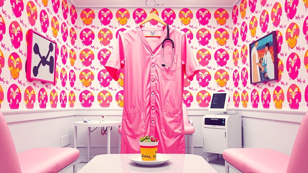 검진, 얼마나 걸릴까요? (popart 스타일)