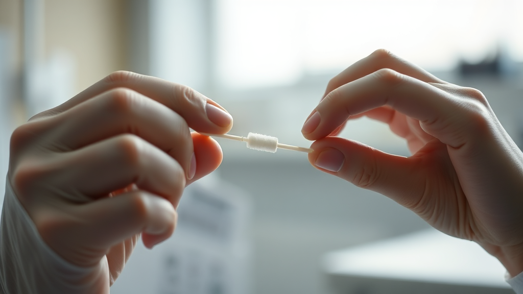 독감 검사 방법 및 비용 안내 (realistic 스타일)