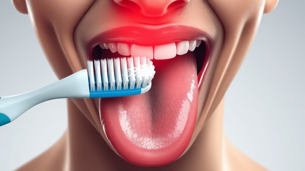 혀 백태, 왜 생기는 걸까요? (illustration 스타일)