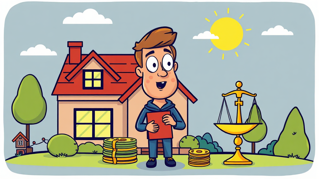 주택담보대출 실행 시, 이것만은 꼭 확인하세요 (cartoon 스타일)