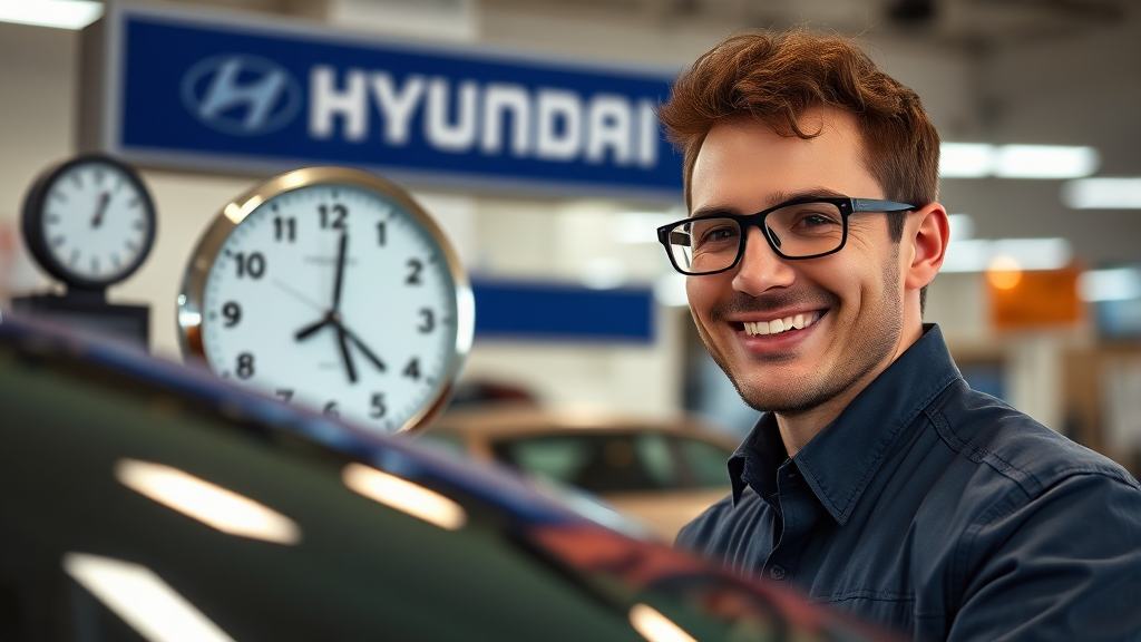 서비스센터 운영시간, 미리 확인하세요! (realistic 스타일)