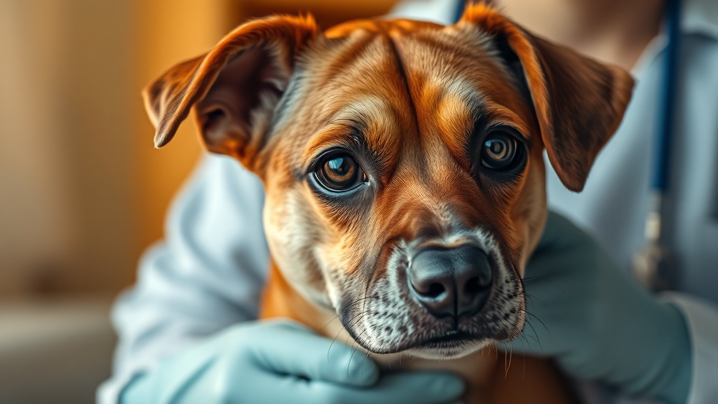 강아지 심장병 원인 및 위험 요인 (realistic 스타일)