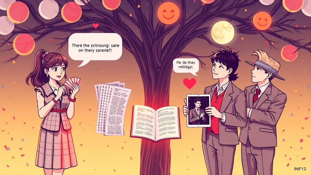 주요 연애 스타일 유형별 특징 (illustration 스타일)