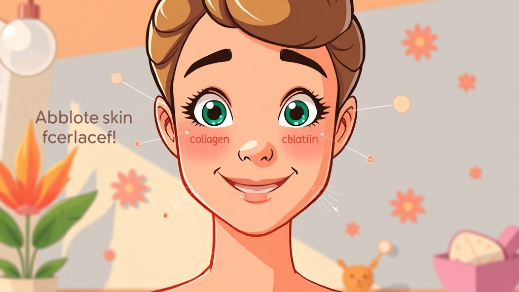 콜라겐 흡수율, 높이는 방법은? (cartoon 스타일)