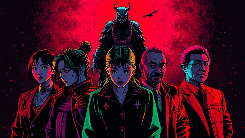 주요 등장인물 집중 분석 (popart 스타일)