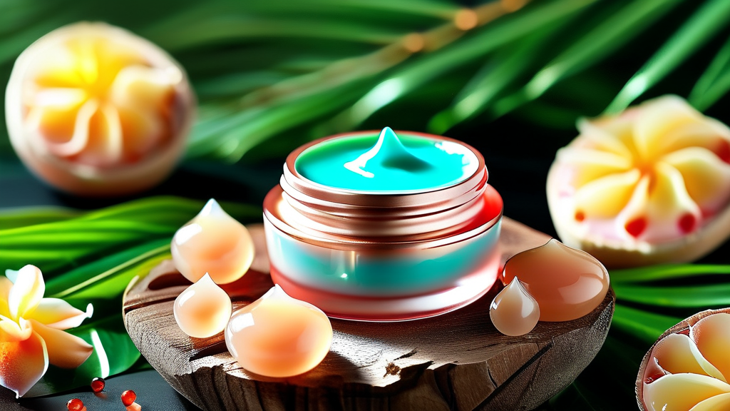 천수윤진 크림, 주요 성분과 놀라운 효능 (realistic 스타일)