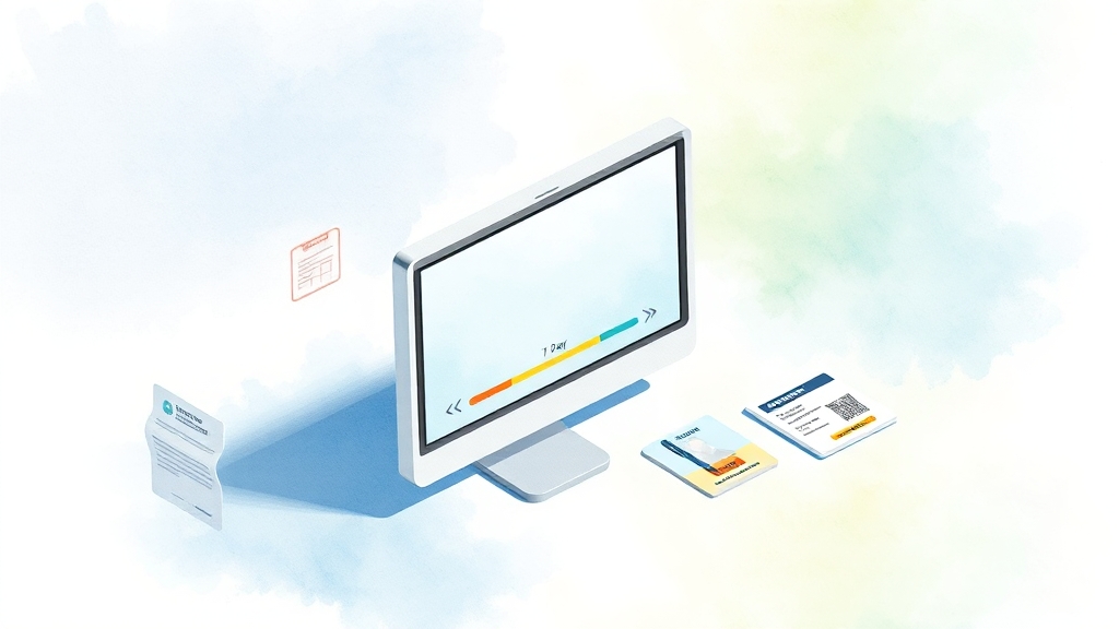 영업신고 절차 및 인터넷 발급 (watercolor 스타일)