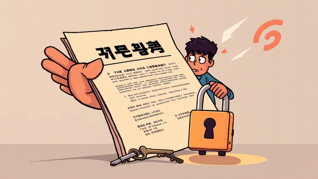 전세 사기 대비와 법적 문제 (cartoon 스타일)