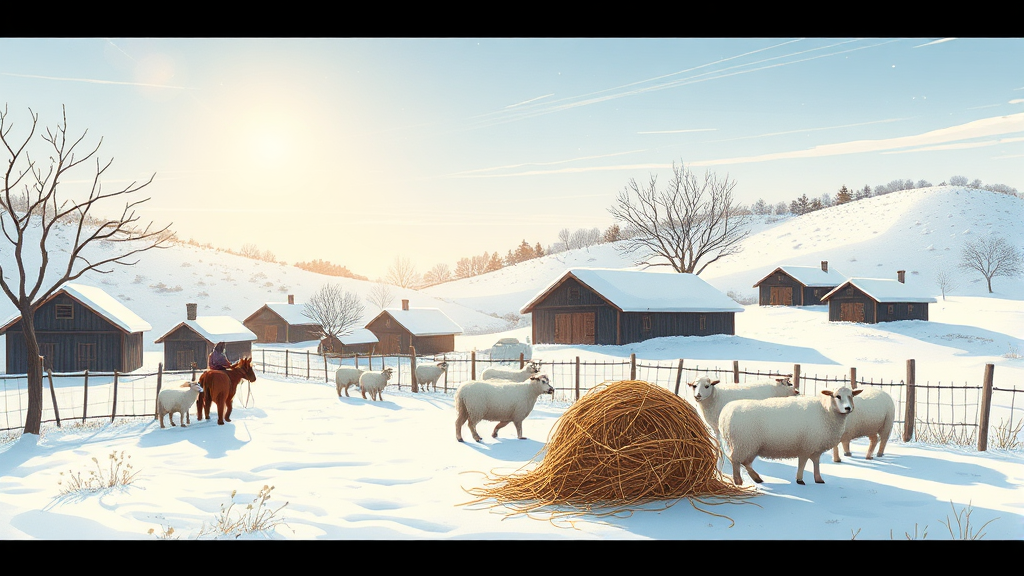 강원도 겨울 여행: 눈꽃과 축제 (illustration 스타일)