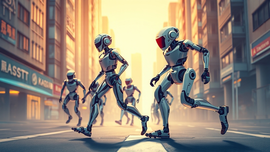 로봇 창업 성공 사례 (illustration 스타일)