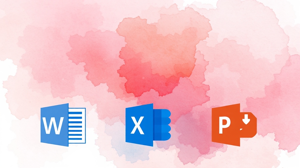 MS 오피스 웹앱 무료 사용법 (watercolor 스타일)