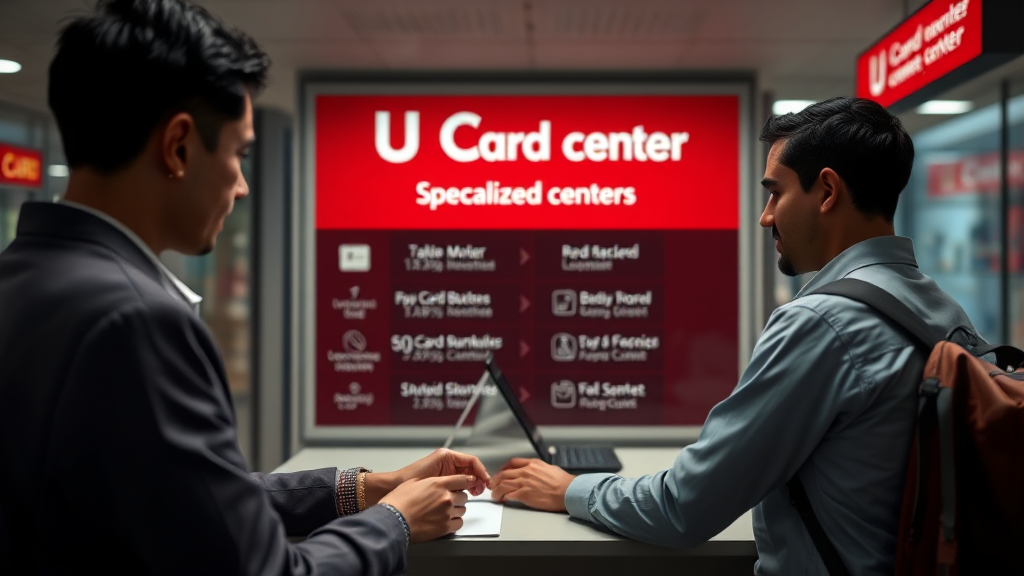 상황별 우리카드 고객센터 특화 번호 안내 (realistic 스타일)