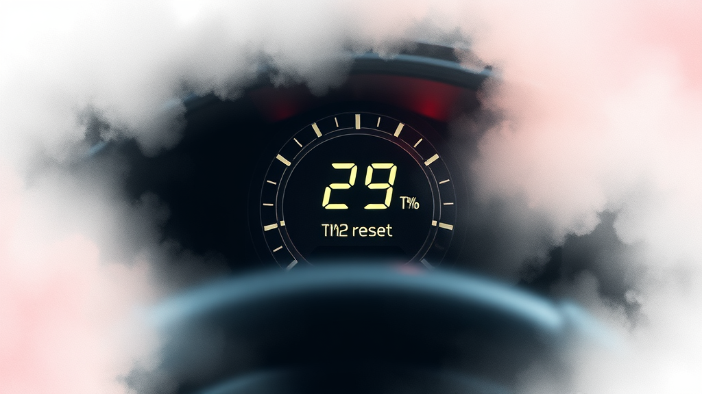 TPMS 리셋, 이렇게 해보세요! (watercolor 스타일)