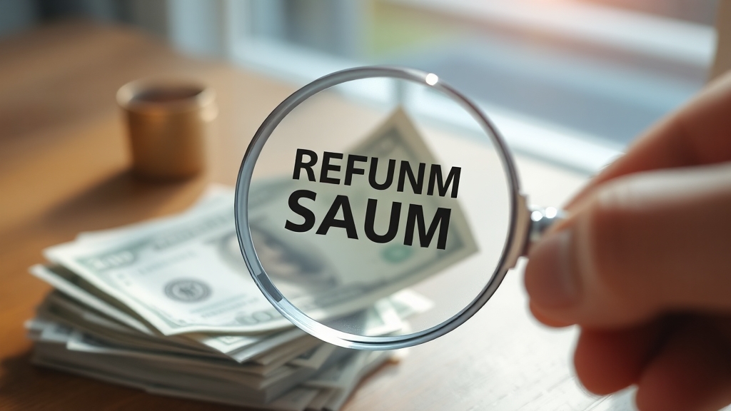 환급금 관련 유의사항 및 꿀팁 (realistic 스타일)