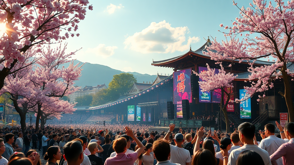 디스커버리 파크: 다채로운 공연과 축제의 향연 (realistic 스타일)