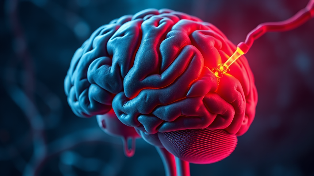 뇌경색, 무엇일까요? (realistic 스타일)