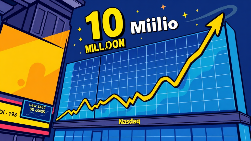 실전 투자 경험: 1000만원 수익 달성 과정 (cartoon 스타일)