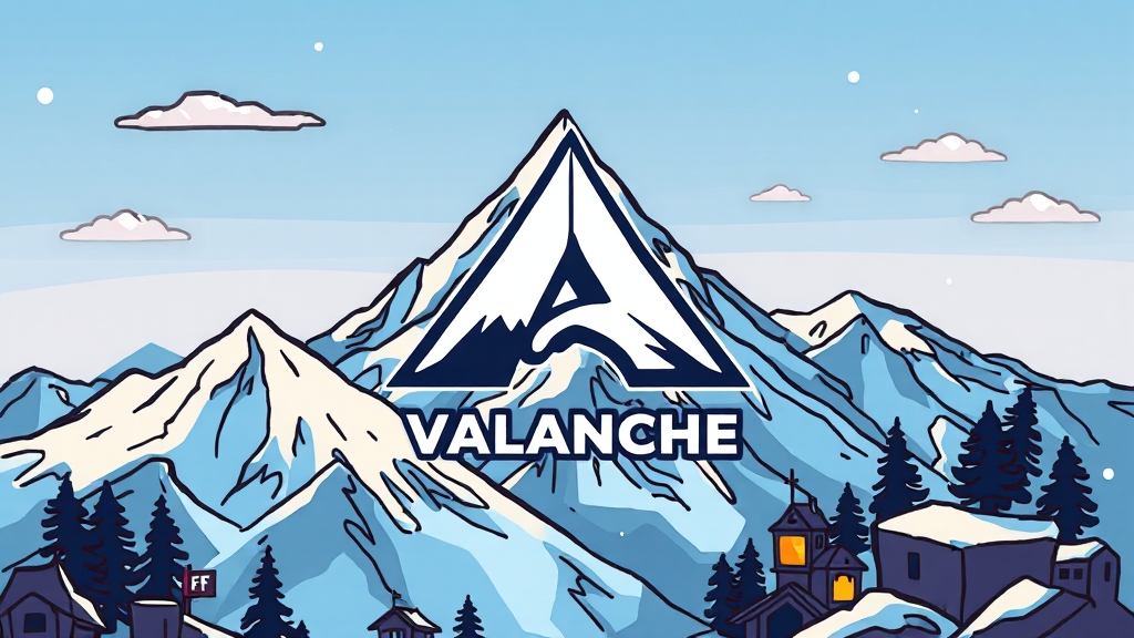 아발란체 생태계 확장 (cartoon 스타일)