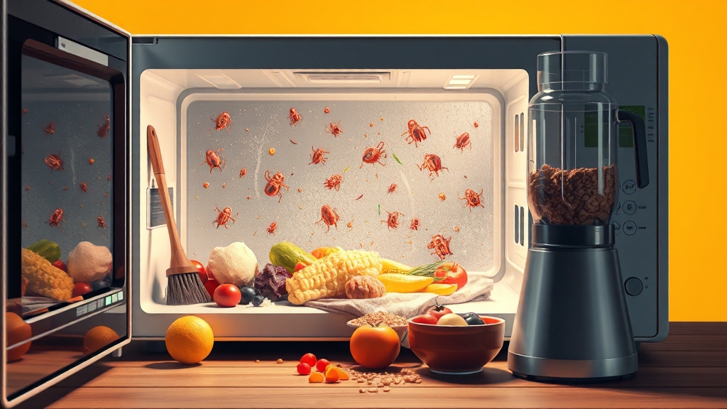 전자레인지, 왜 청소해야 할까요? (illustration 스타일)