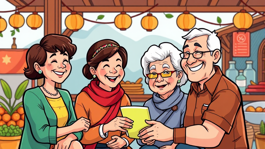 지역별 혜택 비교 (cartoon 스타일)