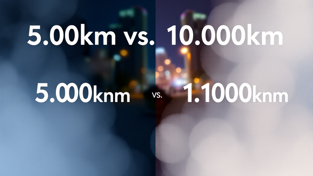 엔진오일 교환, 5,000km vs 10,000km? (watercolor 스타일)