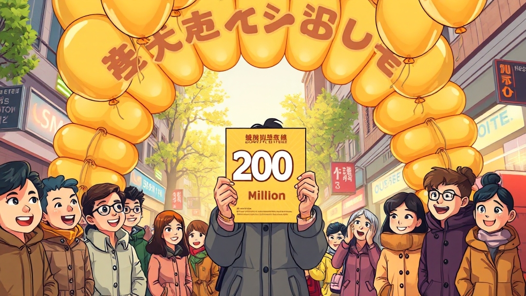 상생소비복권 이벤트 (cartoon 스타일)