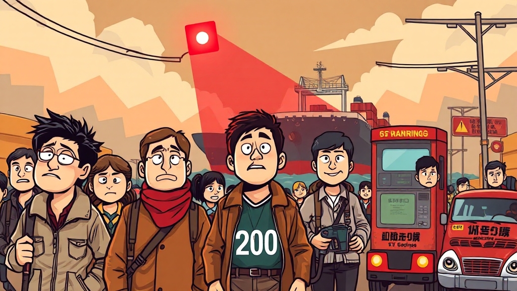 한국 경제, 직격탄 맞나? (cartoon 스타일)