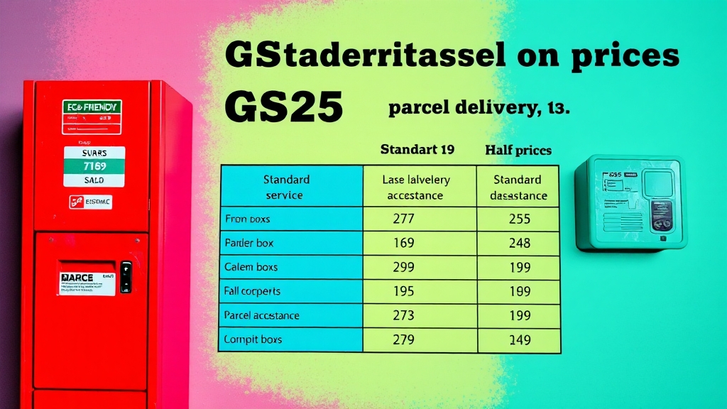 CU vs GS25 택배 비교 (popart 스타일)