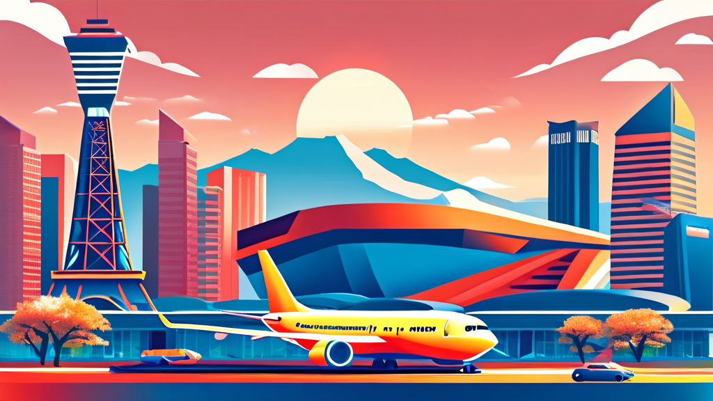 티웨이항공 특가 활용한 여행 계획 세우기 (illustration 스타일)