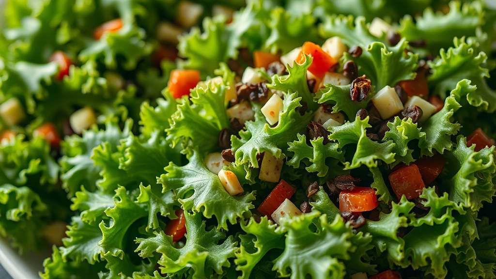 컬리케일, 어떤 채소일까? (realistic 스타일)