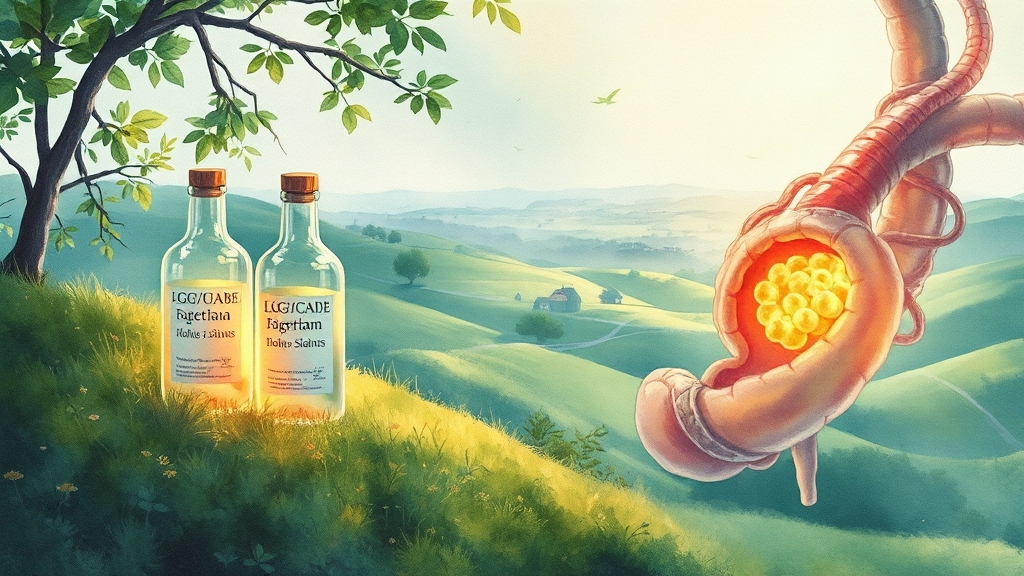 덴마크 유산균이란? (watercolor 스타일)