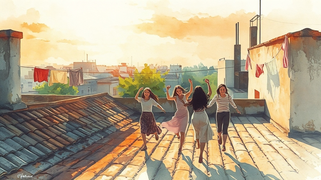 뮤지컬 빨래: 줄거리 및 특징 (watercolor 스타일)