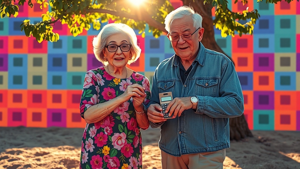 농지연금, 얼마나 받을 수 있을까? (popart 스타일)