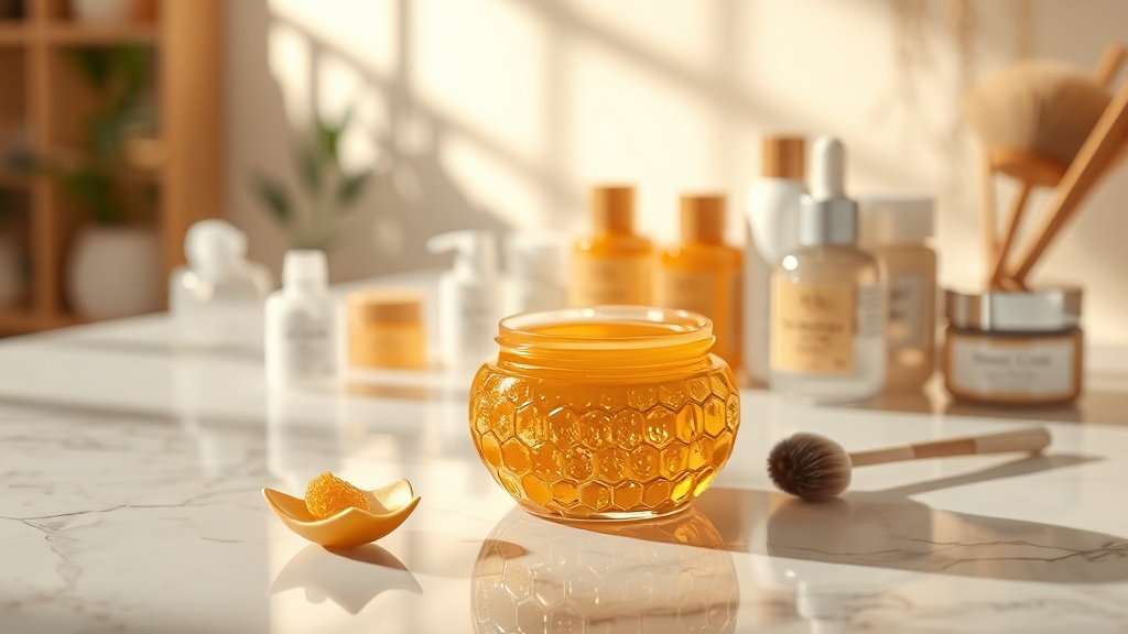 프로폴리스 활용 분야: K-뷰티 (realistic 스타일)